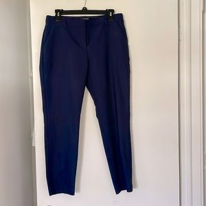 Express Columnist Navy Blue Ankle Career Pants size 8r